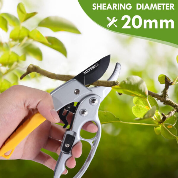 69ee29cd14fde8f677821e5890780194d7d329743a55ae39f2e91.jpg Premium Germany Pruning Shears, Work 3 Times Easier, Pruners Heady Duty, Sharp Garden Clippers Cut Fresh Flower, Hedge, Herb, Indoor Plants, Gardening Tools Scissors, Arthritis Weak Hand Snips